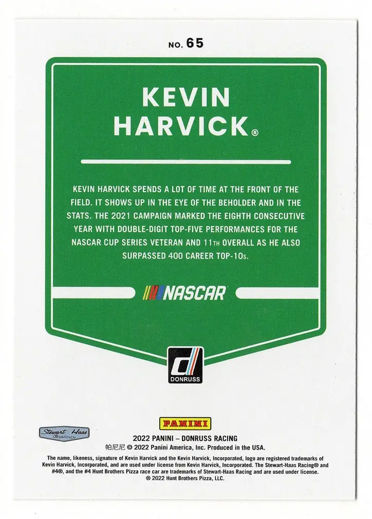 Autographed Kevin Harvick 2022 Donruss Racing Happy (#4 Hunt Brothers Driver) Signed Nascar Collectible Trading Card With Coa 2