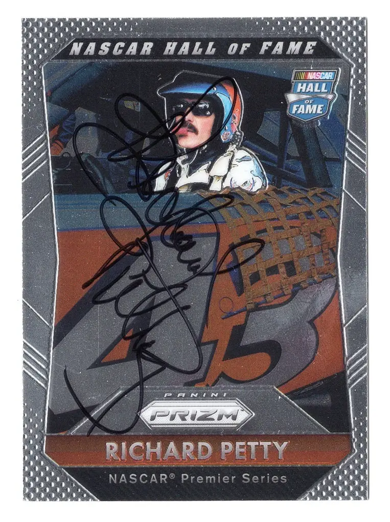 Autographed Richard Petty 2016 Panini Prizm Racing Nascar Hall Of Fame (#43 Stp Team) Signed Collectible Nascar Trading Card With Coa 1