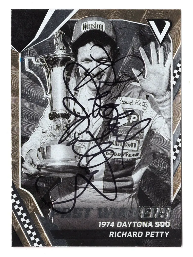 Autographed Richard Petty 2018 Panini Victory Lane Racing Past Winners (1974 Daytona 500 Win) Signed Collectible Nascar Trading Card With Coa 1