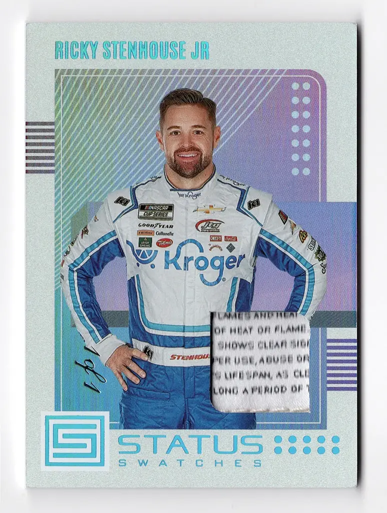 Ricky Stenhouse Jr. 2023 Panini Chronicles Status Swatches Rare 1 Of 1 Insert Nascar Insert Trading Card #1/1 (Only 1 Made) 1