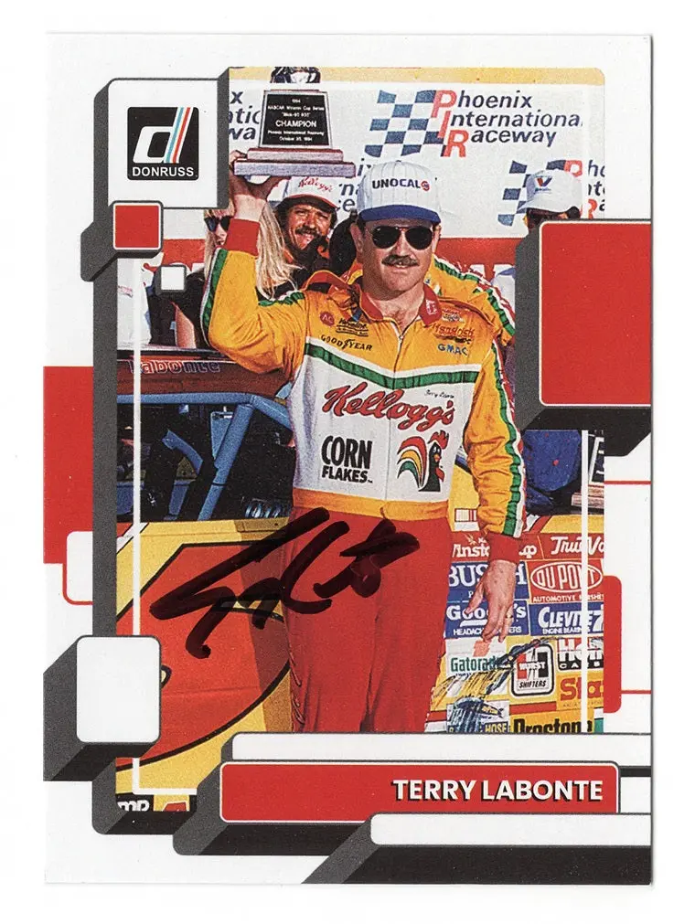 Autographed Terry Labonte 2023 Donruss Racing Phoenix Win (#5 Kelloggs) Signed Nascar Collectible Trading Card With Coa 1