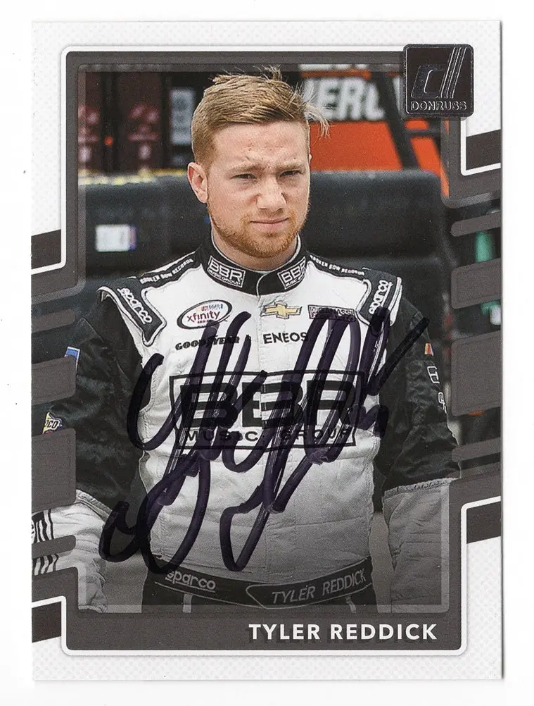 Autographed Tyler Reddick 2018 Donruss Racing (Xfinity Series) Rcr Team Signed Nascar Collectible Trading Card With Coa 1