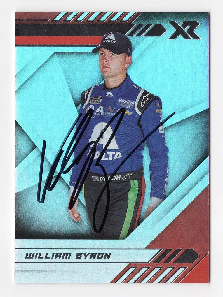 Autographed William Byron 2021 Panini Chronicles Xr Racing (#24 Axalta Team) Signed Nascar Collectible Trading Card With Coa 1