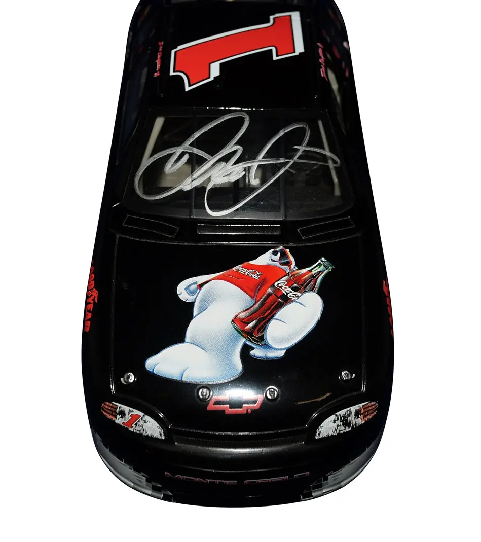 Autographed 1998 Dale Earnhardt Jr. #1 Coca-Cola Racing Japan Race (Polar Bear) Signed Revell Select Nascar 1/24 Diecast Car With Coa 2