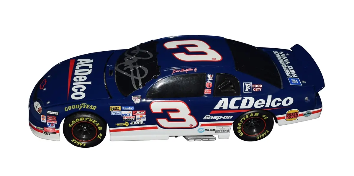 Autographed 1998 Dale Earnhardt Jr. #3 Acdelco Racing (Busch Series Championship Season) Black Window Bank Vintage Action 1/24 Scale Collectible Nascar Diecast Car With Coa 2