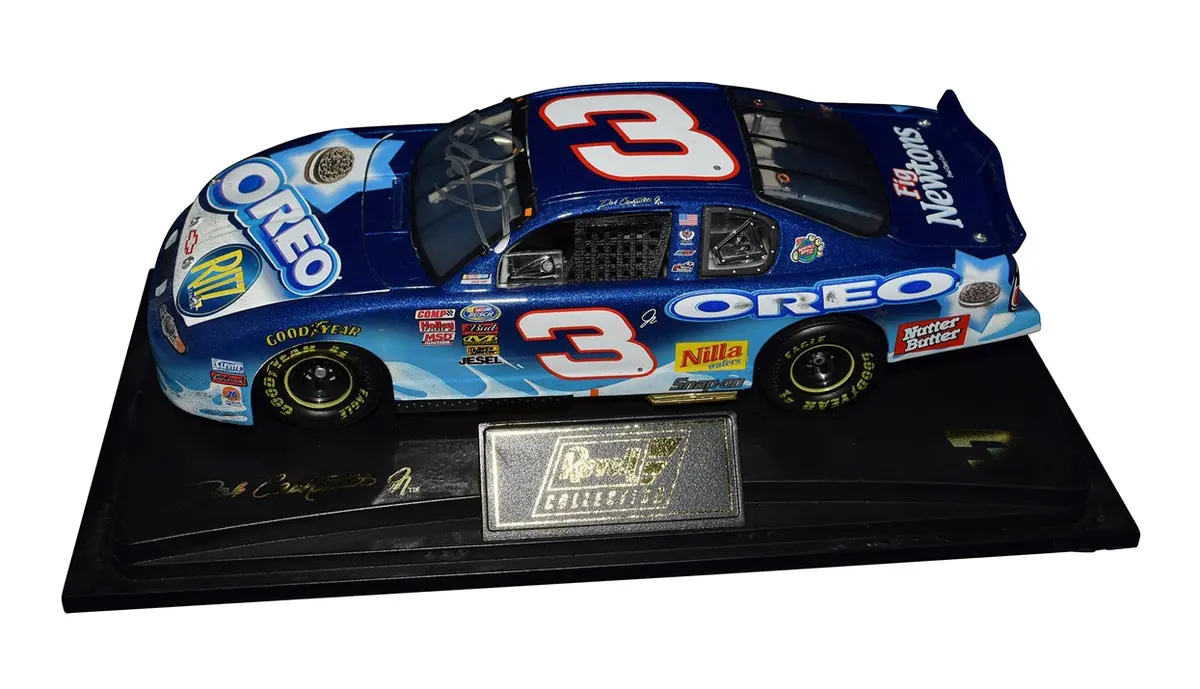 Autographed 2002 Dale Earnhardt Jr. #3 Oreo-Ritz Daytona Win (Raced Version) Busch Series Revell Signed 1/24 Scale Nascar Collectible Diecast Car With Coa 2