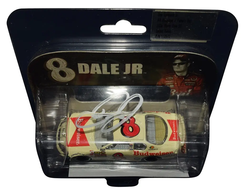 Autographed 2006 Dale Earnhardt Jr. #8 Budweiser Racing Father's Day (Retro Tribute) Signed Action 1/64 Scale Nascar Diecast Car With Coa 2