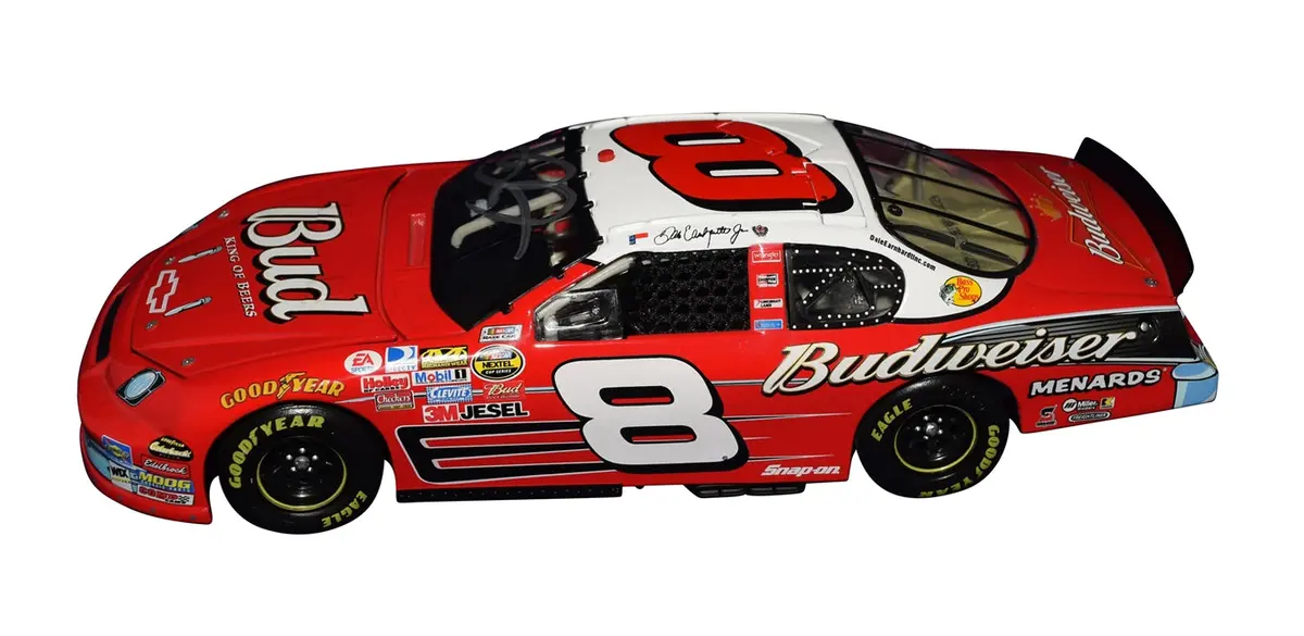 Autographed 2007 Dale Earnhardt Jr. #8 Budweiser Racing '57 Chevy (50Th Anniversary) Owners Club Select Signed 1/24 Scale Nascar Diecast Car With Coa (#229 Of Only 504 Produced) 2