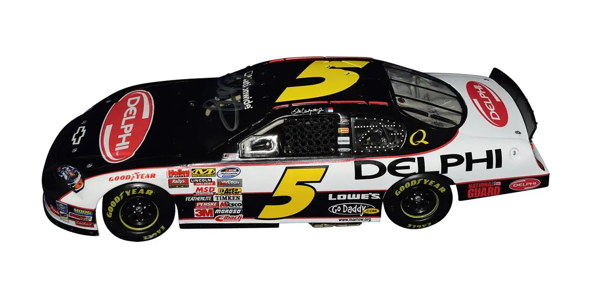 Autographed 2008 Dale Earnhardt Jr. #5 Delphi Racing (Rcca Club Car) Nationwide Series Signed 1/24 Scale Nascar Diecast Car With Coa (#236 Of Only 300 Produced) 2