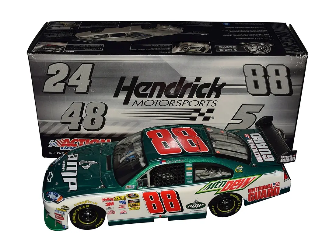 Autographed 2010 Dale Earnhardt Jr. #88 Amp Energy Racing (Hendrick Motorsports) Cot Car Signed Lionel 1/24 Scale Nascar Diecast Car With Coa (#4477 Of Only 6,590 Produced) 1