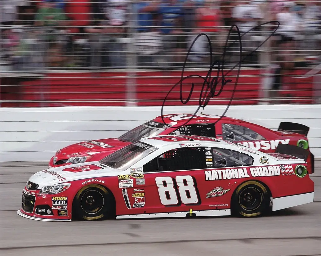 Autographed 2013 Dale Earnhardt Jr. #88 National Guard Racing Race 2 Achieve Car (Hendrick Motorsports) Signed 8X10 Inch Nascar Glossy Photo With Coa 1
