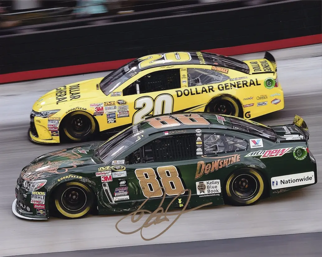 Autographed 2015 Dale Earnhardt Jr. #88 Mountain Dew Racing Dewshine (Bristol Race) Signed 8X10 Inch Nascar Glossy Photo With Coa 1
