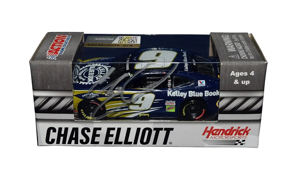 Autographed 2020 Chase Elliott #9 Kelley Blue Book Charlotte Win (Raced Version) Signed Action 1/64 Scale Nascar Diecast Car With Coa 1