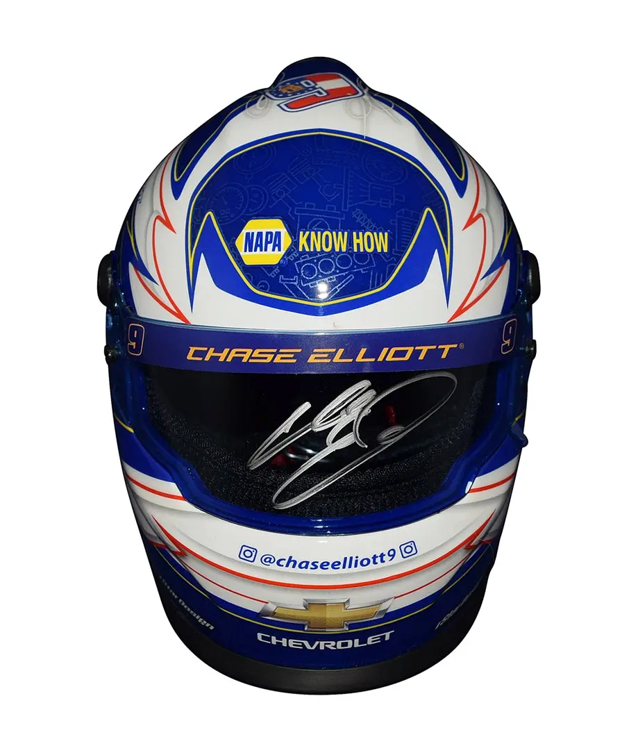 Autographed 2020 Chase Elliott #9 Napa Championship Season (Rstar Design) Signed Official Replica Nascar Collectible 1/2 Scale Mini Helmet With Coa 2