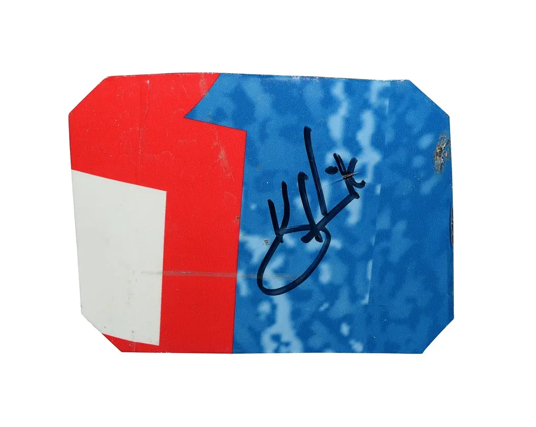 Autographed 2020 Kevin Harvick #4 Fields Racing Race Used Sheet Metal (Richmond Car) 3-Color Piece Signed Nascar Collectible With Coa 1