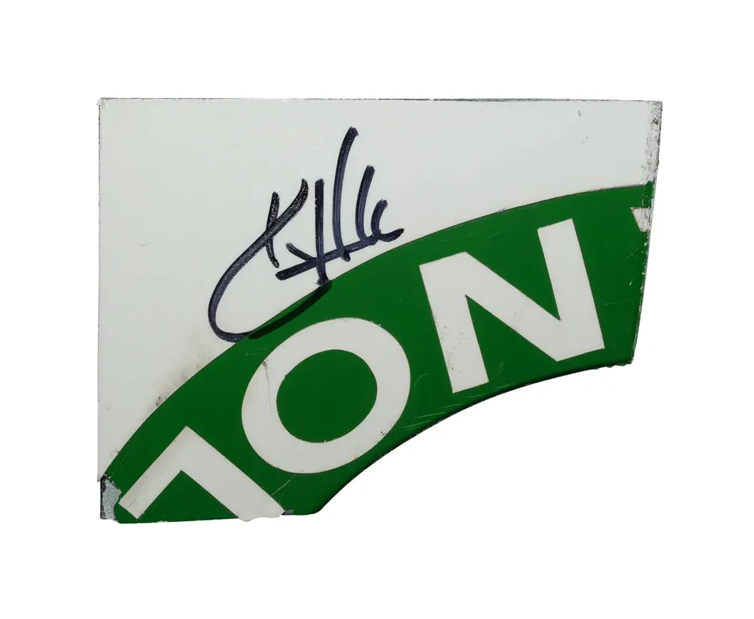 Autographed 2020 Kevin Harvick #4 Fields Racing Race Used Sheet Metal (Richmond Race) 2-Color Piece Signed Nascar Collectible With Coa 1