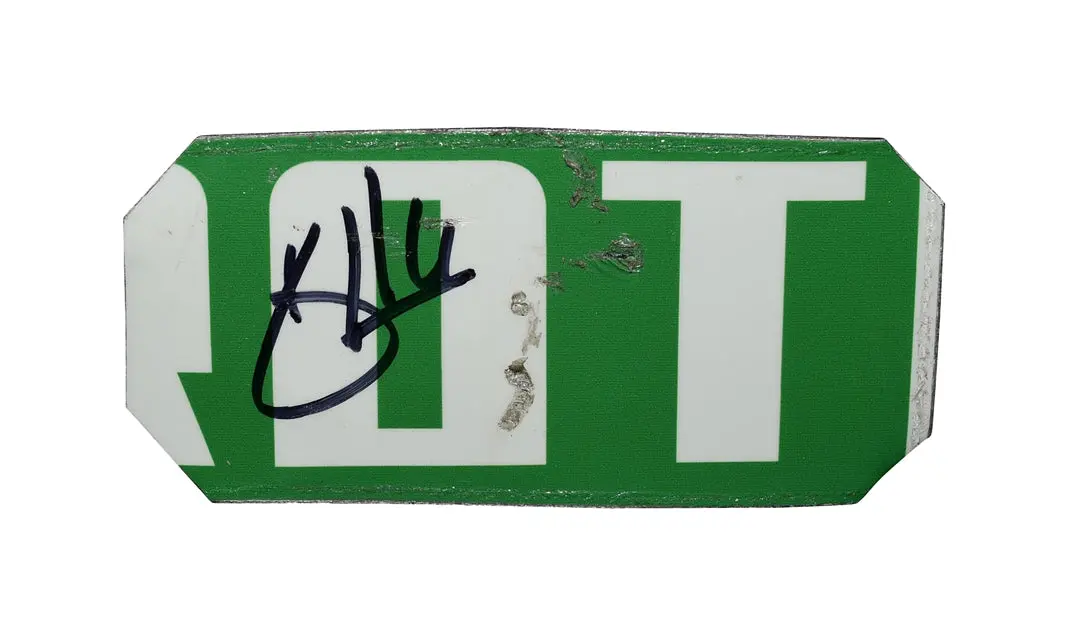 Autographed 2020 Kevin Harvick #4 Fields Racing Race Used Sheet Metal (Richmond Speedway) 2-Color Piece Signed Nascar Collectible With Coa 1