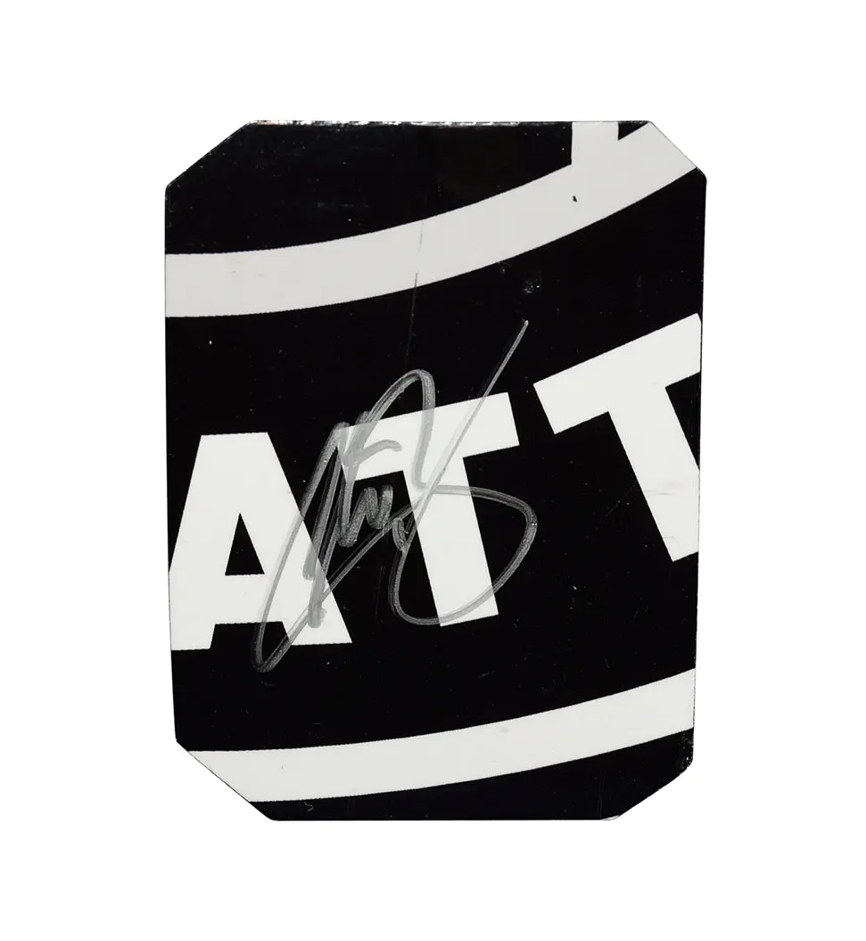 Autographed 2021 Chase Briscoe #14 Ford Performance Racing Race-Used Sheetmetal (All-Star Open) Rookie Season 2-Color Logo Piece Signed Nascar Collectible With Coa 1
