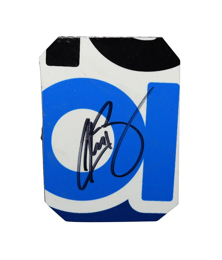 Autographed 2021 Chase Briscoe #14 Ford Performance Racing Race-Used Sheetmetal (Texas All-Star Open) Rookie Season 3-Color Logo Piece Signed Nascar Collectible With Coa 1