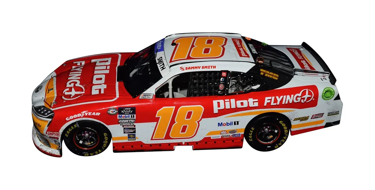 Autographed 2023 Sammy Smith #18 Pilot Racing Phoenix Win (Raced Version) Xfinity Series Signed Lionel 1/24 Scale Nascar Diecast With Coa (1 Of Only 504 Produced) 2