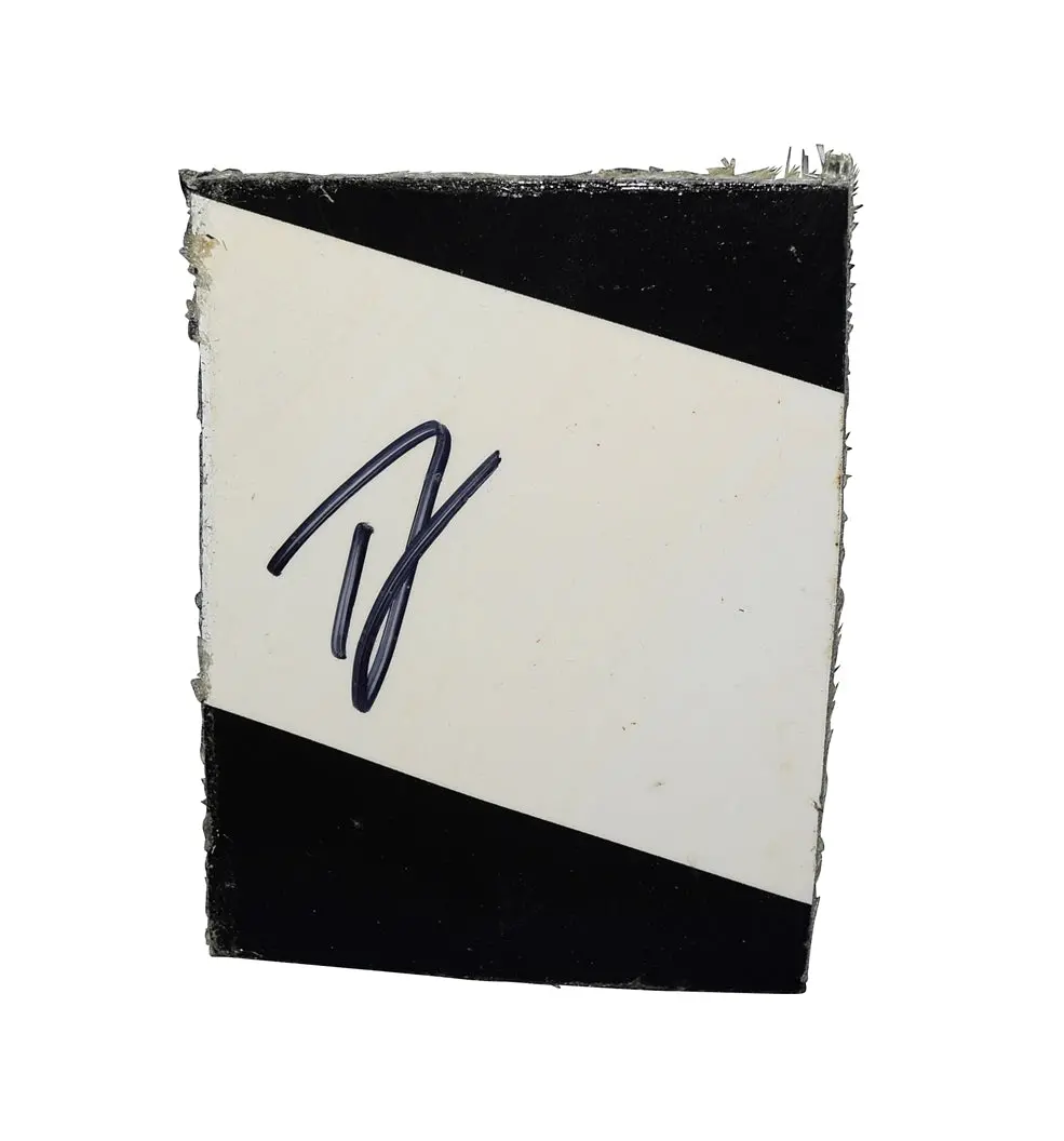 Autographed 2023 Ty Gibbs #54 Interstate Batteries Race Used Sheet Metal (Charlotte Boa Roval 400) Jgr 2-Color Piece Signed Nascar Collectible With Coa 1