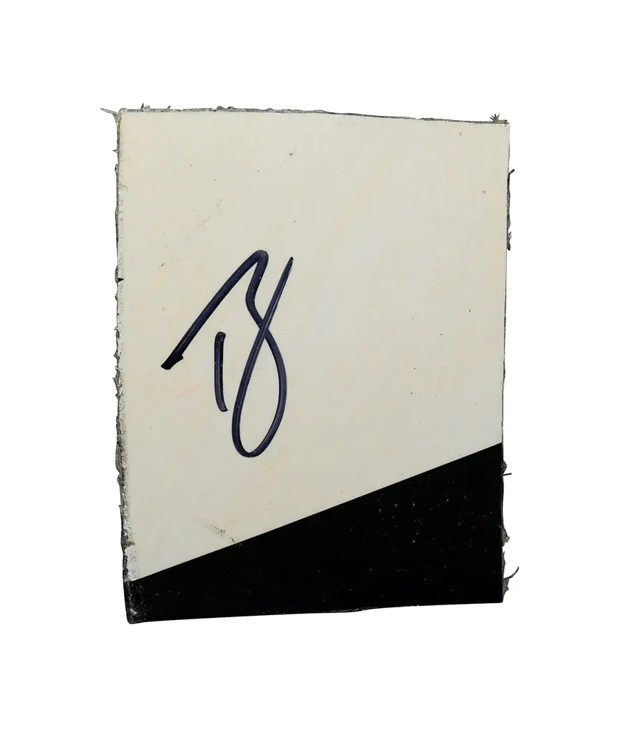 Autographed 2023 Ty Gibbs #54 Interstate Batteries Race Used Sheet Metal (Charlotte Roval) 2-Color Jgr Piece Signed Nascar Collectible With Coa 1