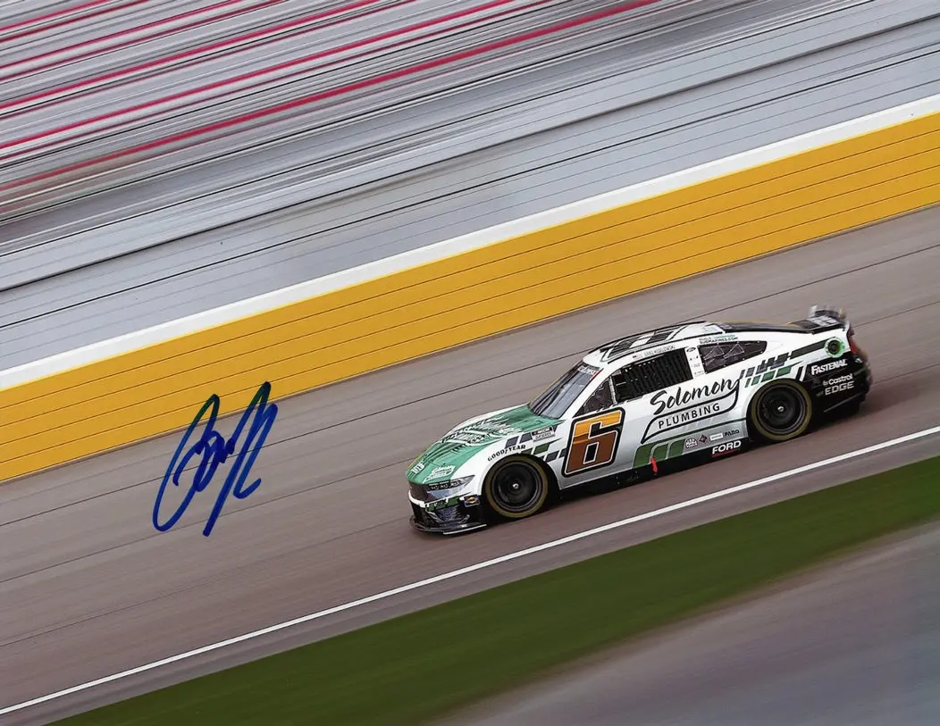 Autographed 2024 Brad Keselowski #6 Solomon Plumbing Las Vegas Race (Rfk Racing) Signed 9X11 Inch Nascar Glossy Photo With Coa 1