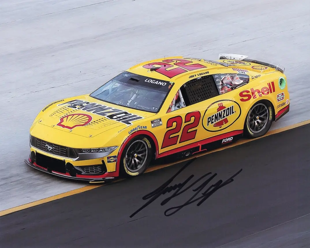 Autographed 2024 Joey Logano #22 Shell Pennzoil Racing Championship Season (Team Penske Ford) Signed 8X10 Inch Nascar Glossy Photo With Coa 1