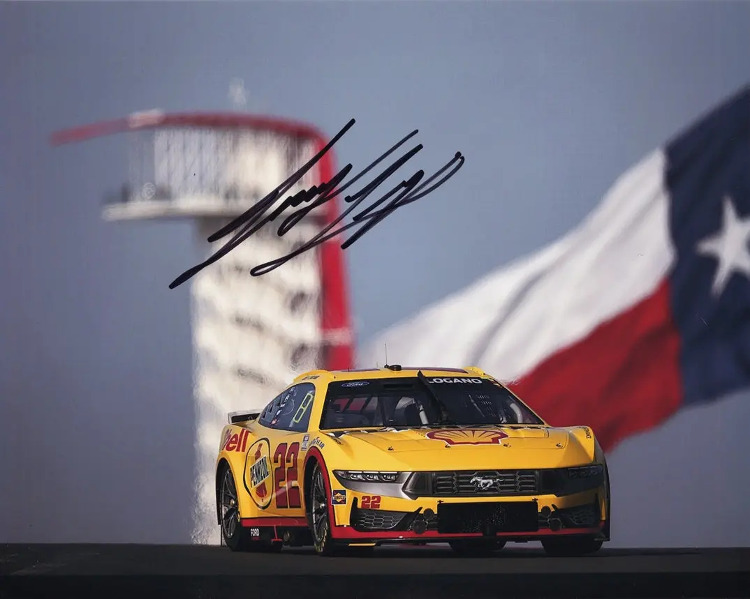 Autographed 2024 Joey Logano #22 Pennzoil Circuit Of The Americas (Champ Season) Cota Road Course Signed 8X10 Inch Nascar Glossy Photo With Coa 1
