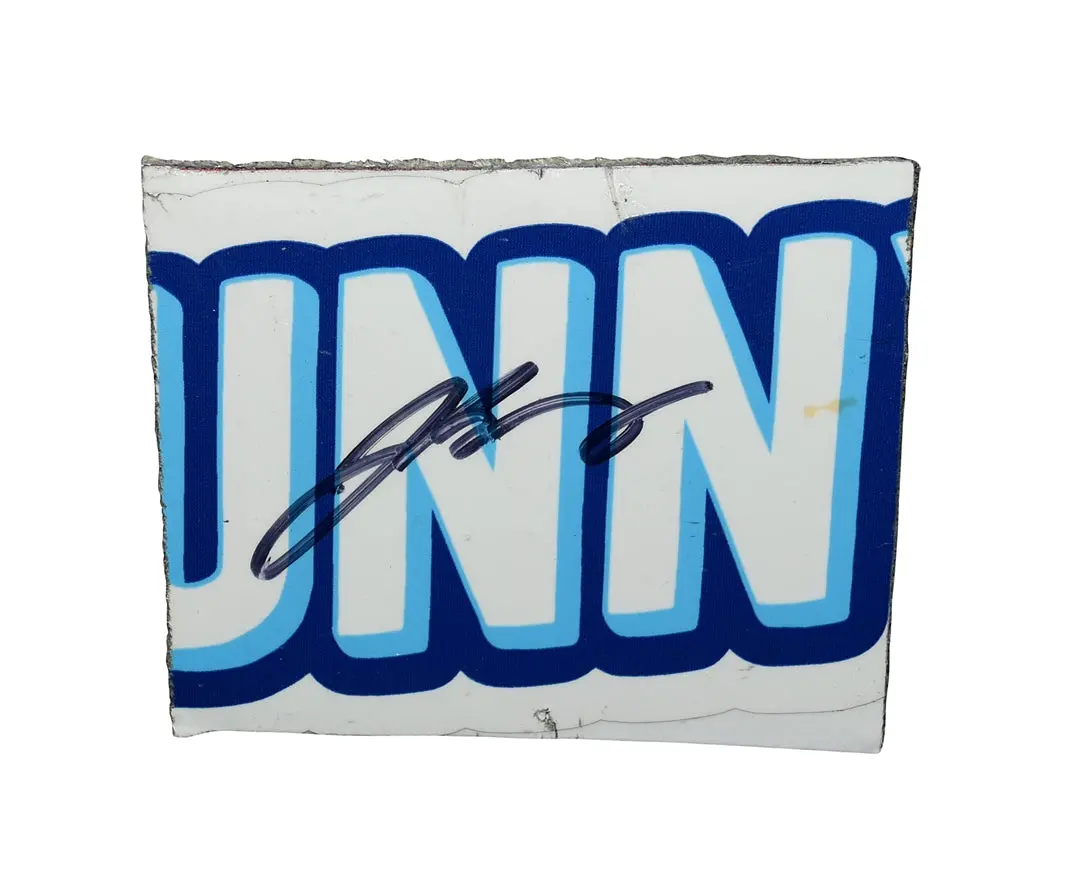 Autographed 2024 Josh Berry #4 Overstock Race Used Sheet Metal (Dover Speedway) Sunny D 3-Color Logo Piece Signed Nascar Collectible With Coa 1
