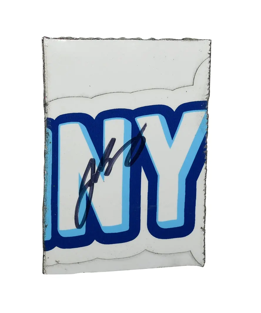 Autographed 2024 Josh Berry #4 Sunny D Racing Race Used Sheet Metal (Bristol Race) 3-Color Logo Piece Signed Nascar Collectible With Coa 1