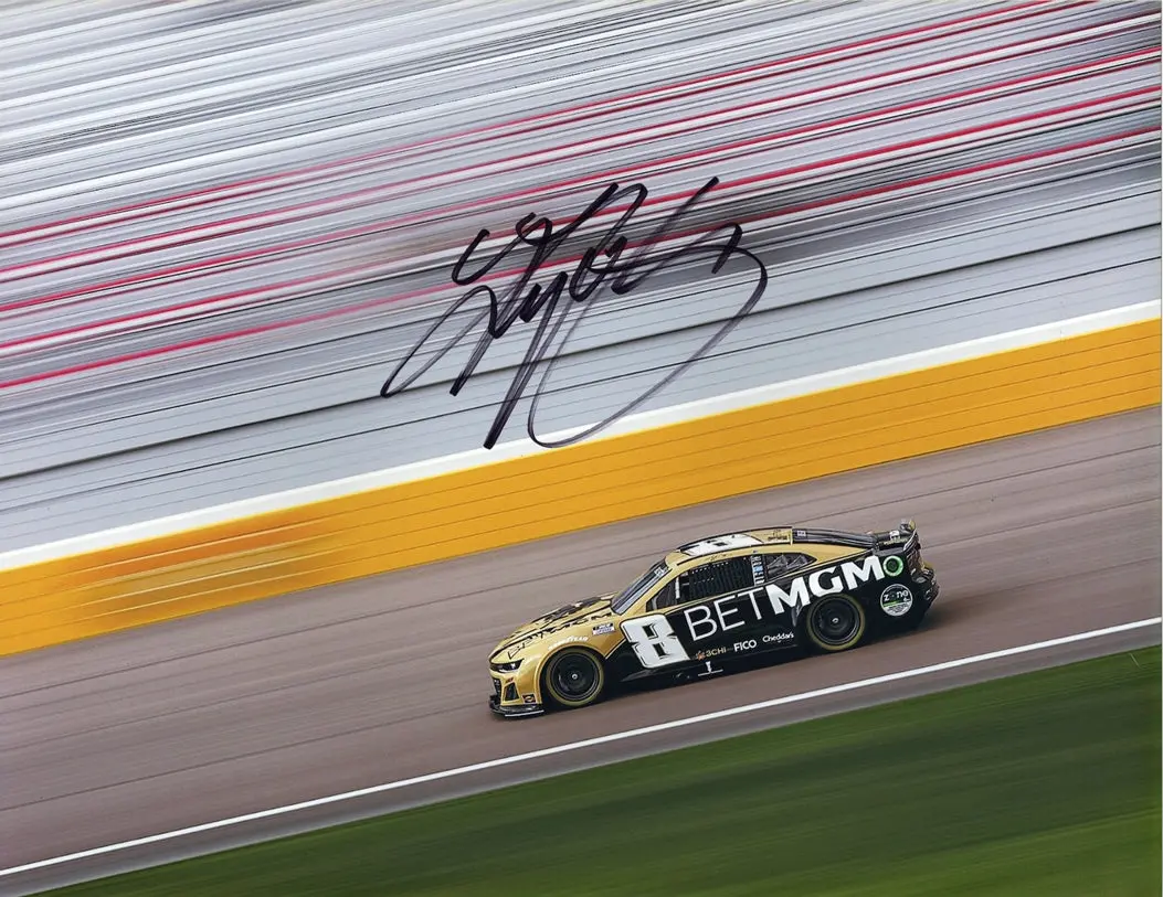 Autographed 2024 Kyle Busch #8 Bet Mgm Las Vegas Motor Speedway (Childress Camaro) Signed 9X11 Inch Nascar Glossy Photo With Coa 1