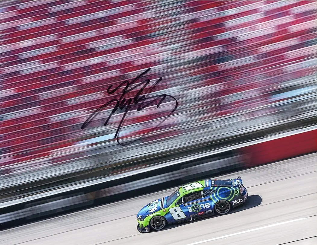 Autographed 2024 Kyle Busch #8 Zone Camaro Team Darlington Raceway (Childress Racing) Signed 9X11 Inch Nascar Glossy Photo With Coa 1