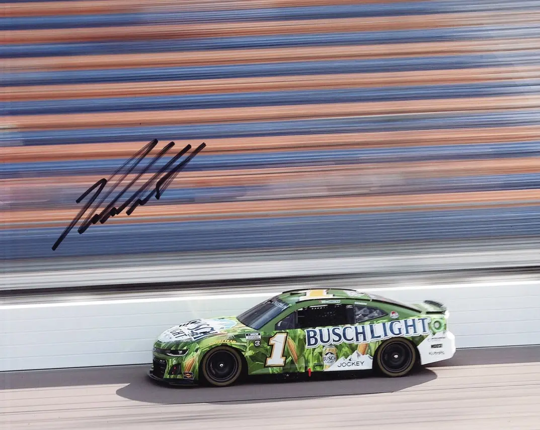 Autographed 2024 Ross Chastain #1 Busch Light Racing For The Farmers (Trackhouse Team) Signed 8X10 Inch Nascar Glossy Photo With Coa 1