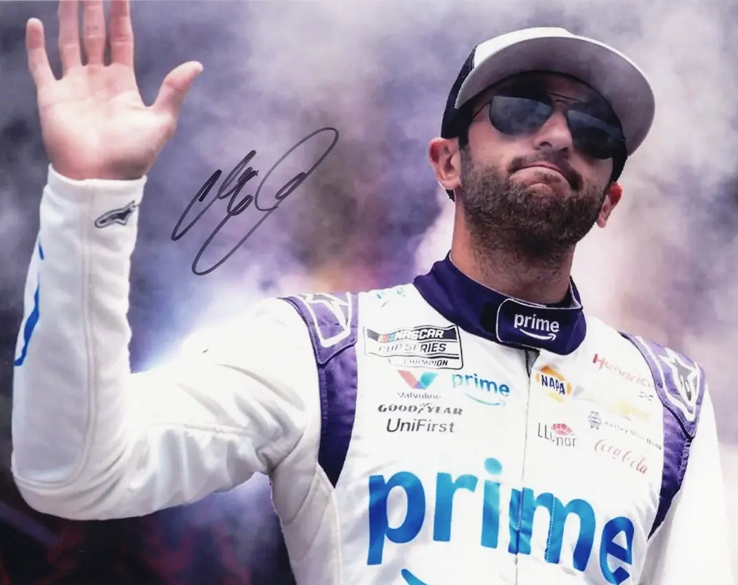 Autographed 2025 Chase Elliott #9 Prime Chevy Car Driver Introductions Signed 8X10 Inch Picture Nascar Glossy Photo With Coa 1