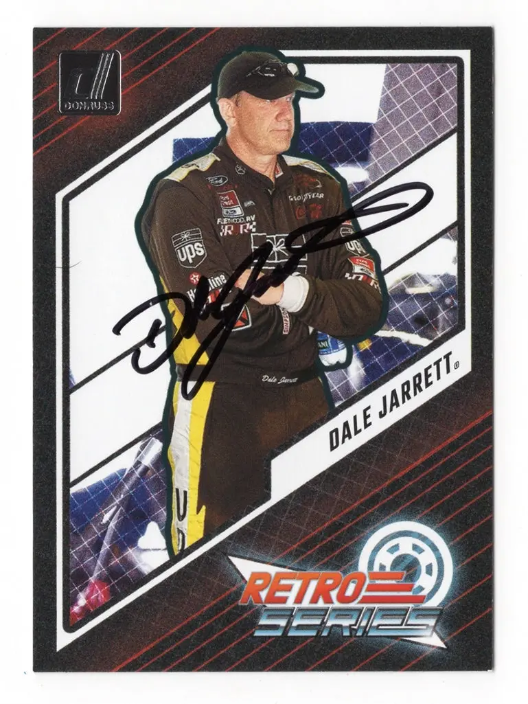 Autographed Dale Jarrett 2024 Donruss Racing Retro Series (#88 Ups Team) Signed Nascar Collectible Trading Card With Coa 1