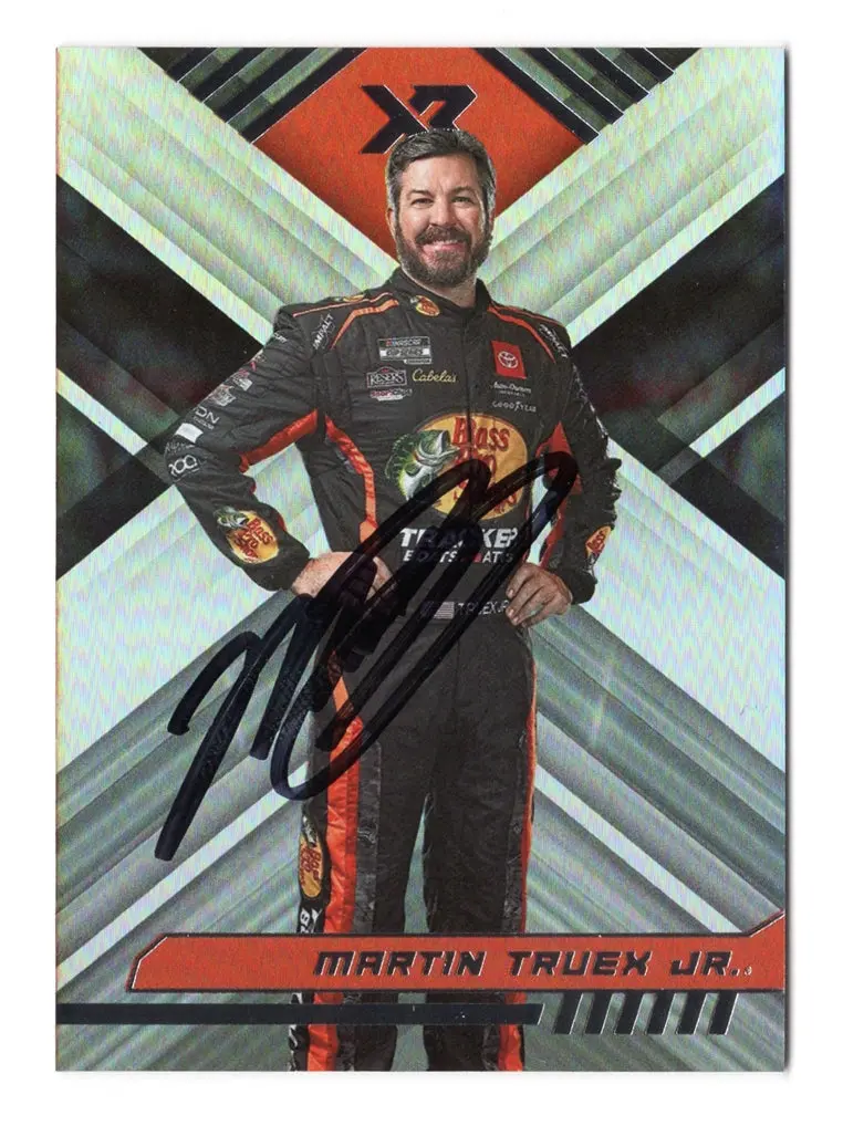 Autographed Martin Truex Jr. 2023 Panini Chronicles Xr Racing (#19 Bass Pro Shops) Signed Nascar Collectible Trading Card With Coa 1