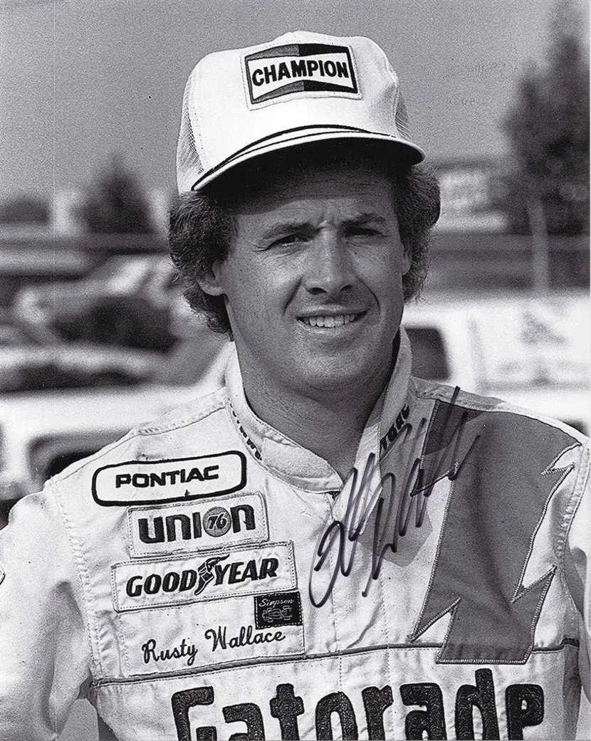 Autographed Rusty Wallace #88 Gatorade Racing Nascar Cup Series (Vintage) Signed 8X10 Inch Nascar Glossy Photo With Coa 1