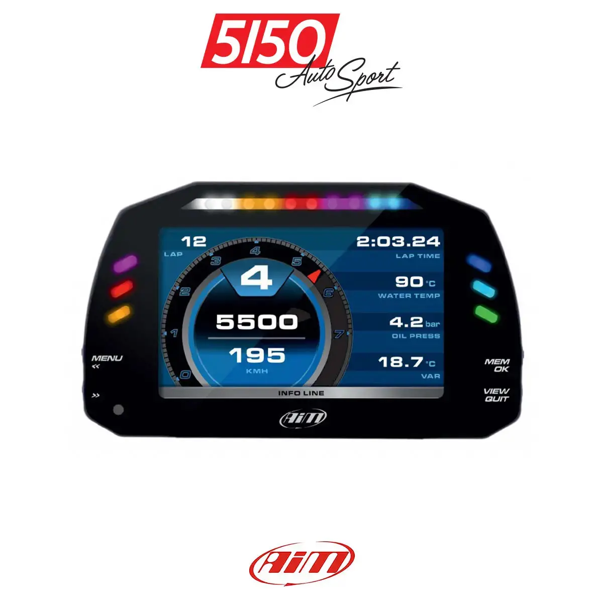 Aim Sports Mxs Strada 5" Dash, Race Edition 1