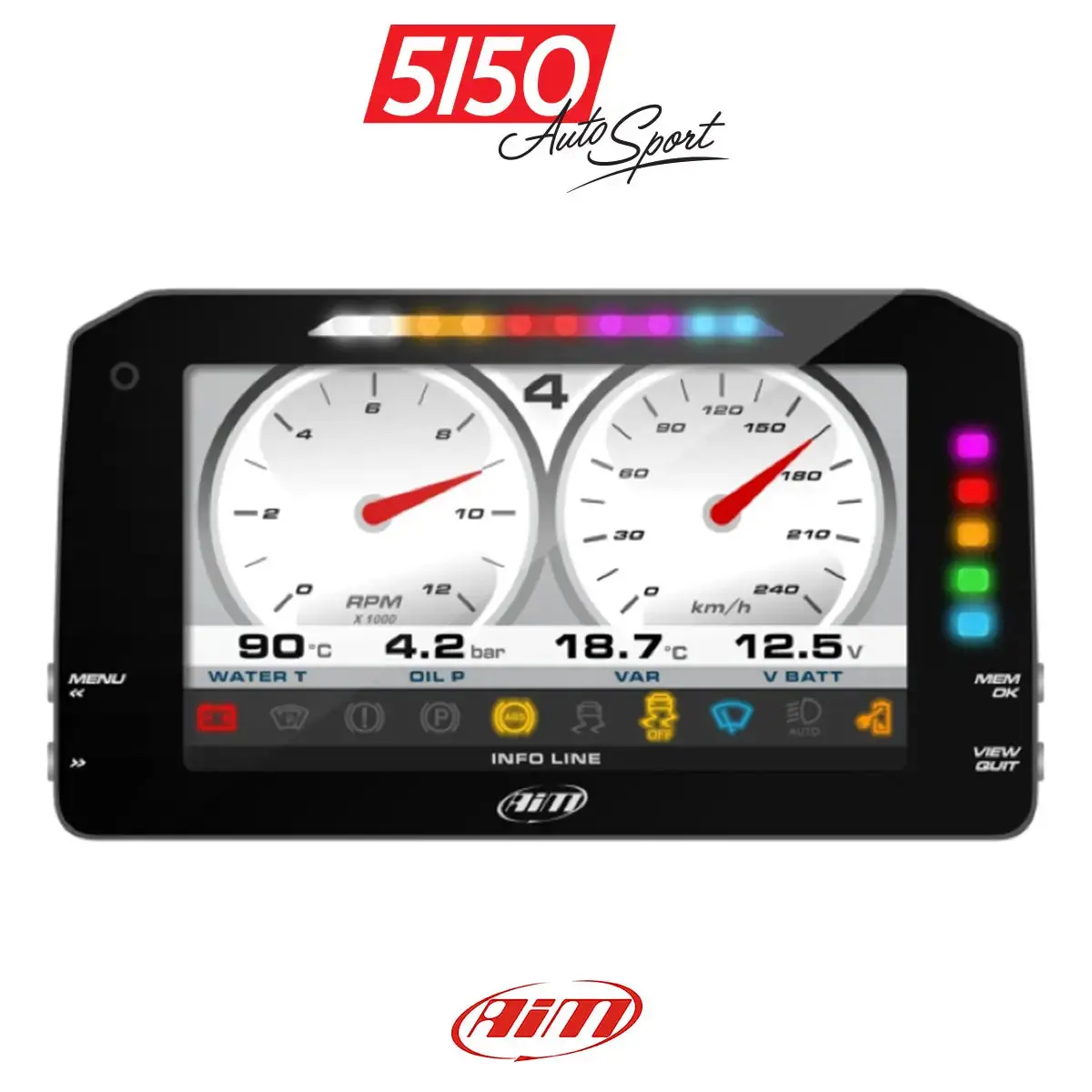Aim Sports Mxp Strada 6" Dash, Race Edition 1