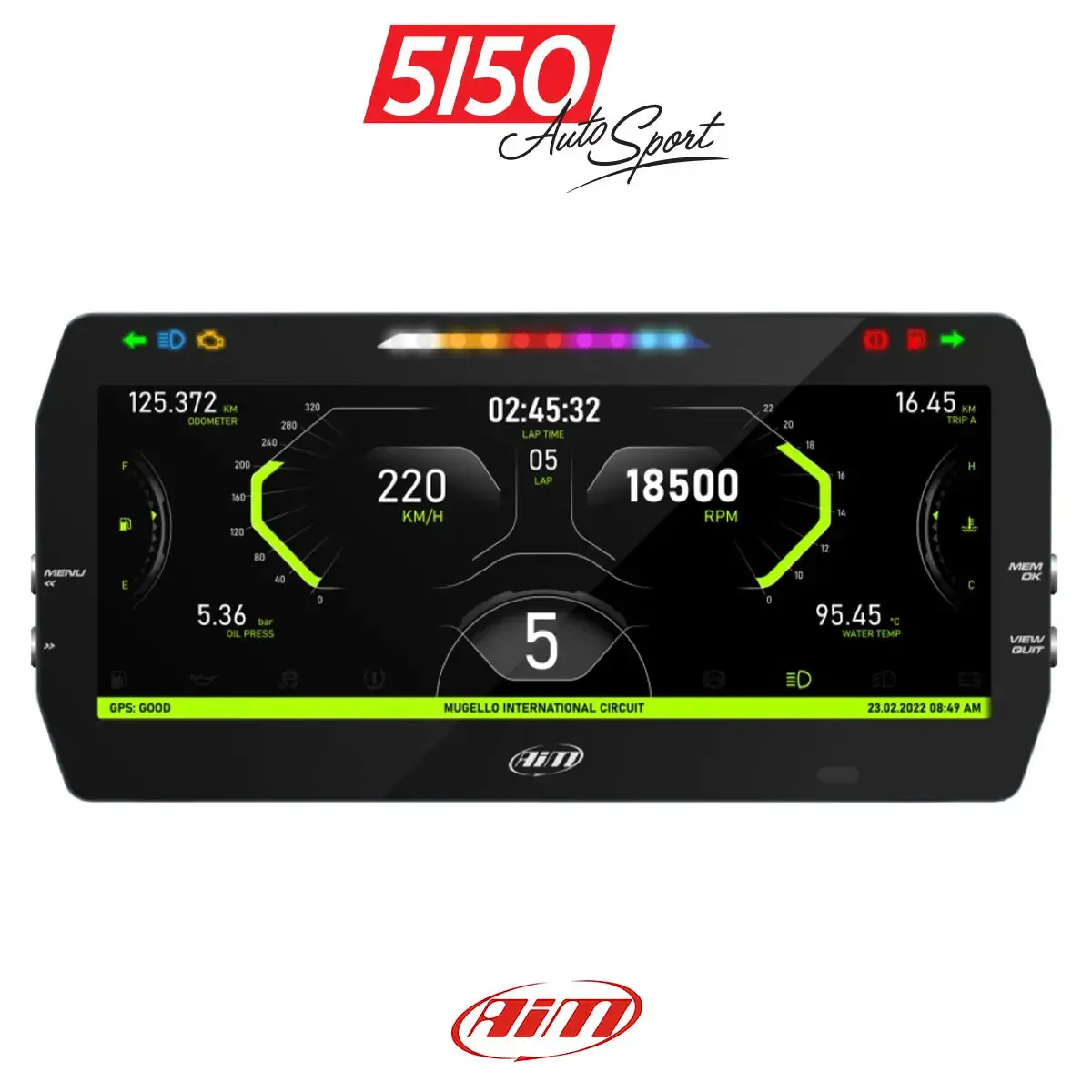 Aim Sports Mxt Strada 10" Dash - Race Edition 1
