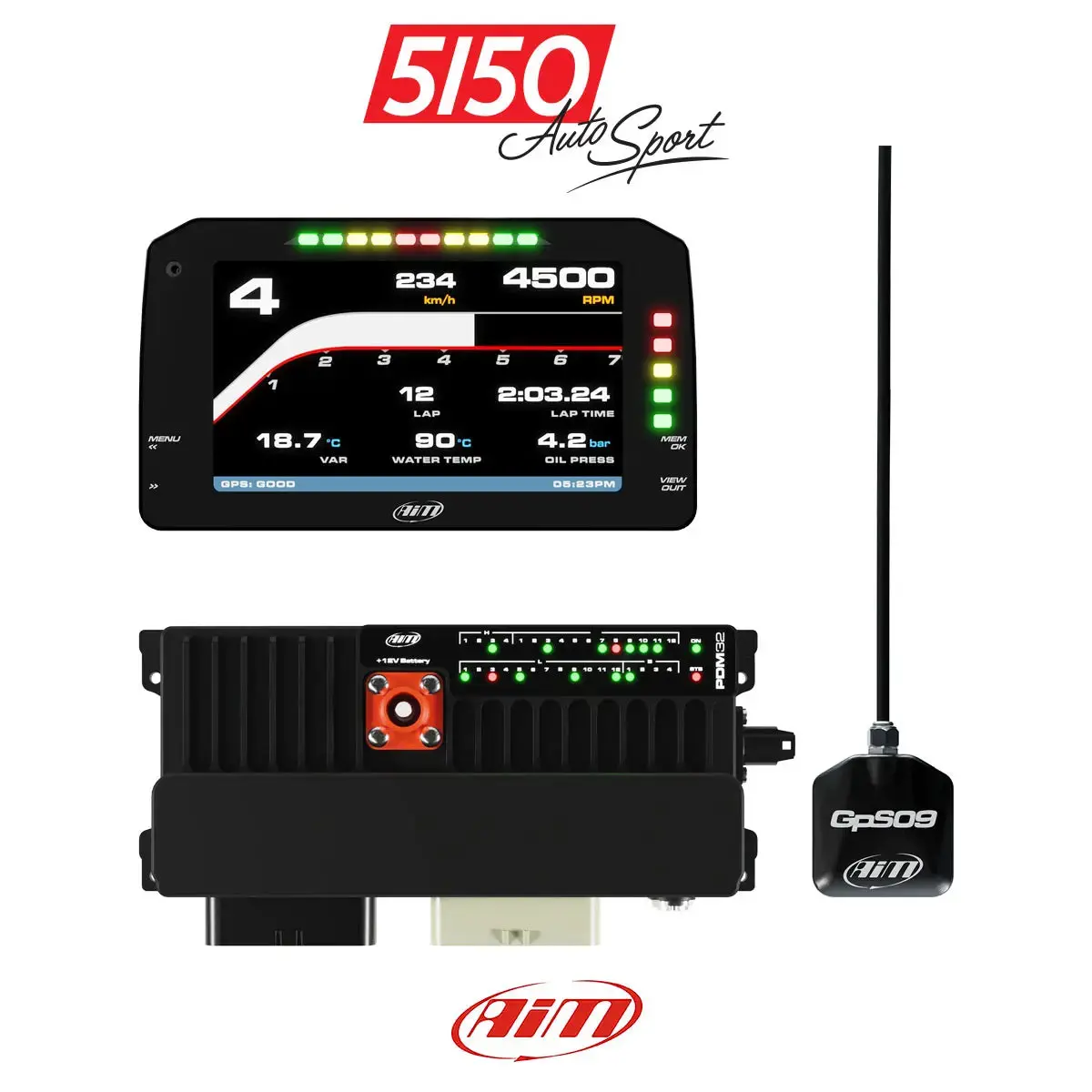 Aim Sports Pdm32 With 6" Display Gps Data Logging Kit - Race Edition 1