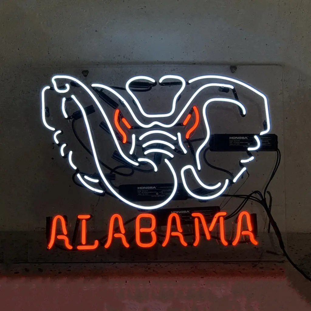 Alabama Angry Elephant Neon Signs Light 1