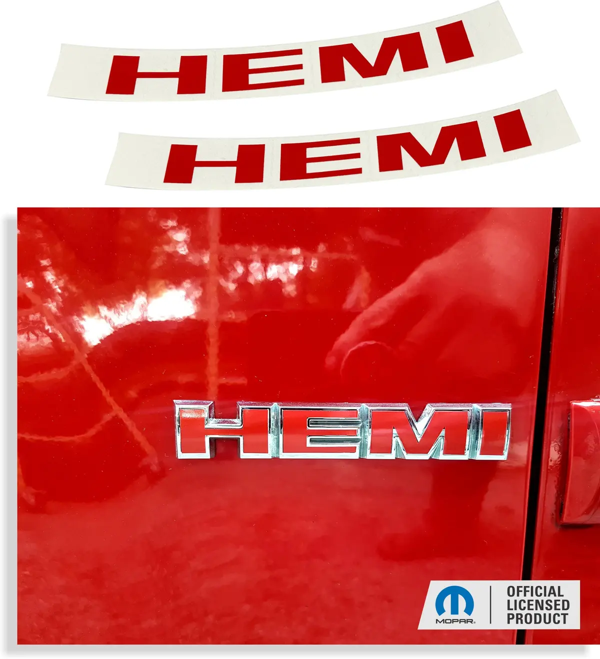 Hemi Emblem Overlay Decals (Pair)  - 2005-2008 Magnum 1