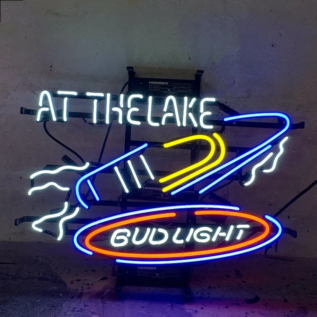 Yacht At The Lake Bud Light Neon Light Sign 1