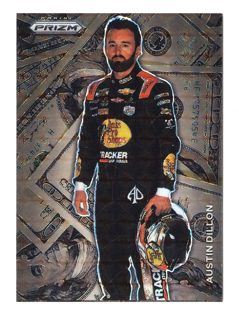 Austin Dillon 2022 Panini Prizm Racing Stacks Prizm Rare Ssp Insert Nascar Collectible Trading Card #S4 1