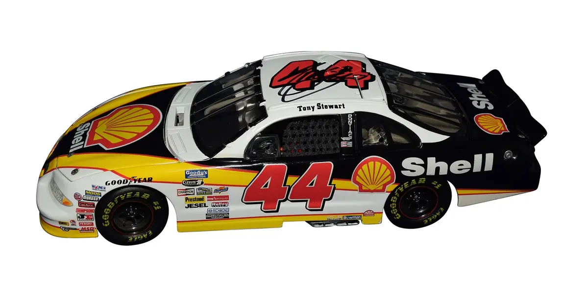 Autographed 1998 Tony Stewart #44 Shell Racing - Pontiac Busch Series (Vintage) Rcca Elite Signed 1/24 Scale Nascar Diecast Car With Coa (#0042 Of Only 1,200 Produced) 2