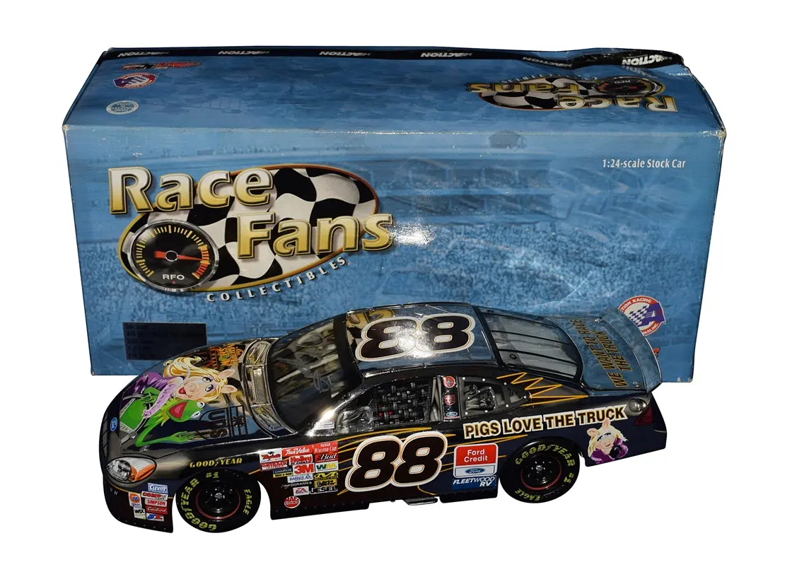 Autographed 2002 Dale Jarrett #88 Ups - Muppets 25Th Anniversary (Race Fans Only Platinum) Signed 1/24 Scale Nascar Diecast Car With Coa (1 Of Only 2,508 Produced) 1