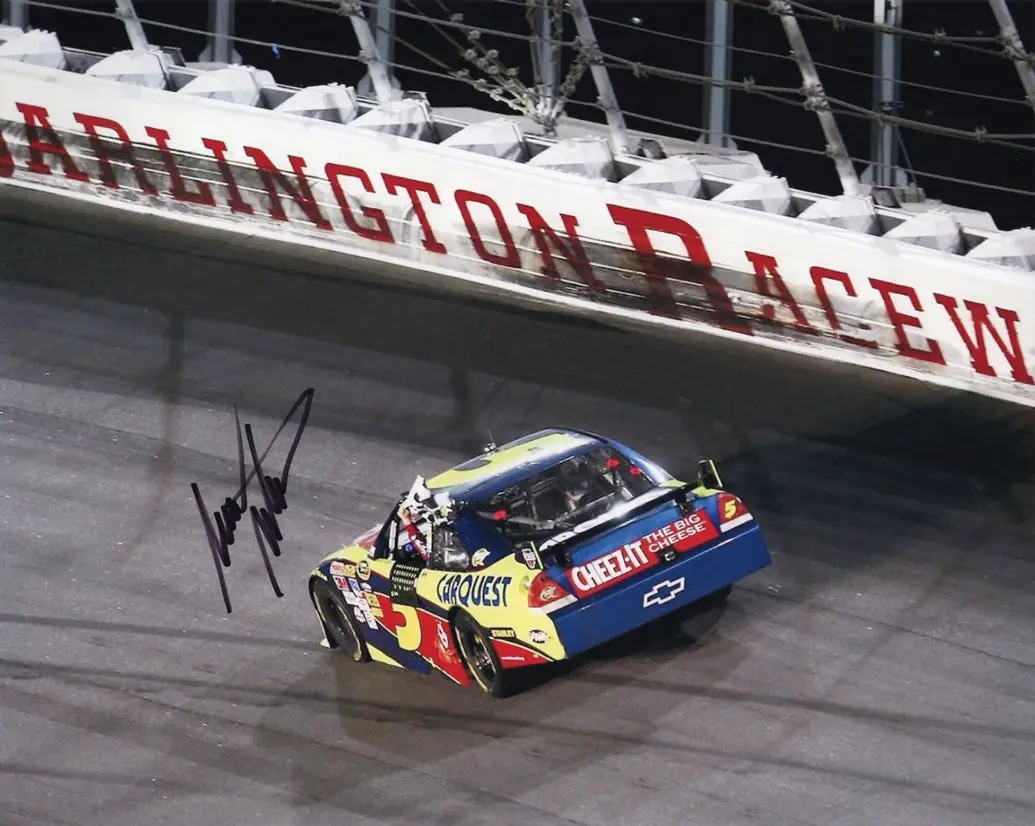 Autographed 2009 Mark Martin #5 Kelloggs Racing - Darlington Win (Southern 500 Race) Signed 8X10 Inch Picture Nascar Glossy Photo With Coa 1