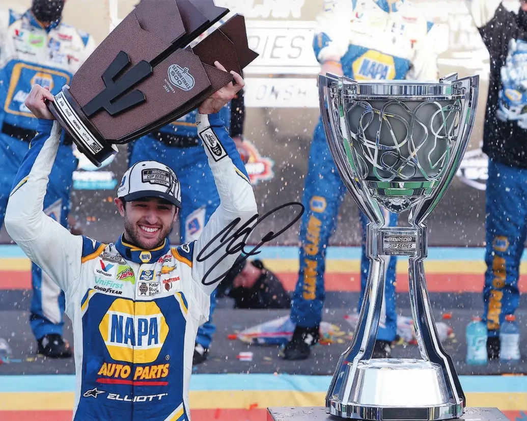 Autographed 2020 Chase Elliott #9 Napa Racing - Nascar Champion (Phoenix Victory Lane) Signed 8X10 Inch Picture Nascar Glossy Photo With Coa 1